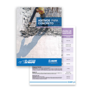 Admixtures Catalog - Catálogo de aditivos de concreto – Min 1 pza